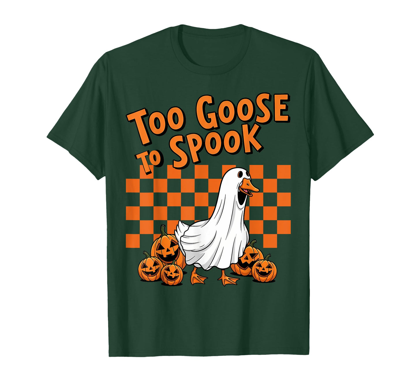 Too Goose to Spook Ghost Tee Silly Halloween for Goose Lover T-Shirt