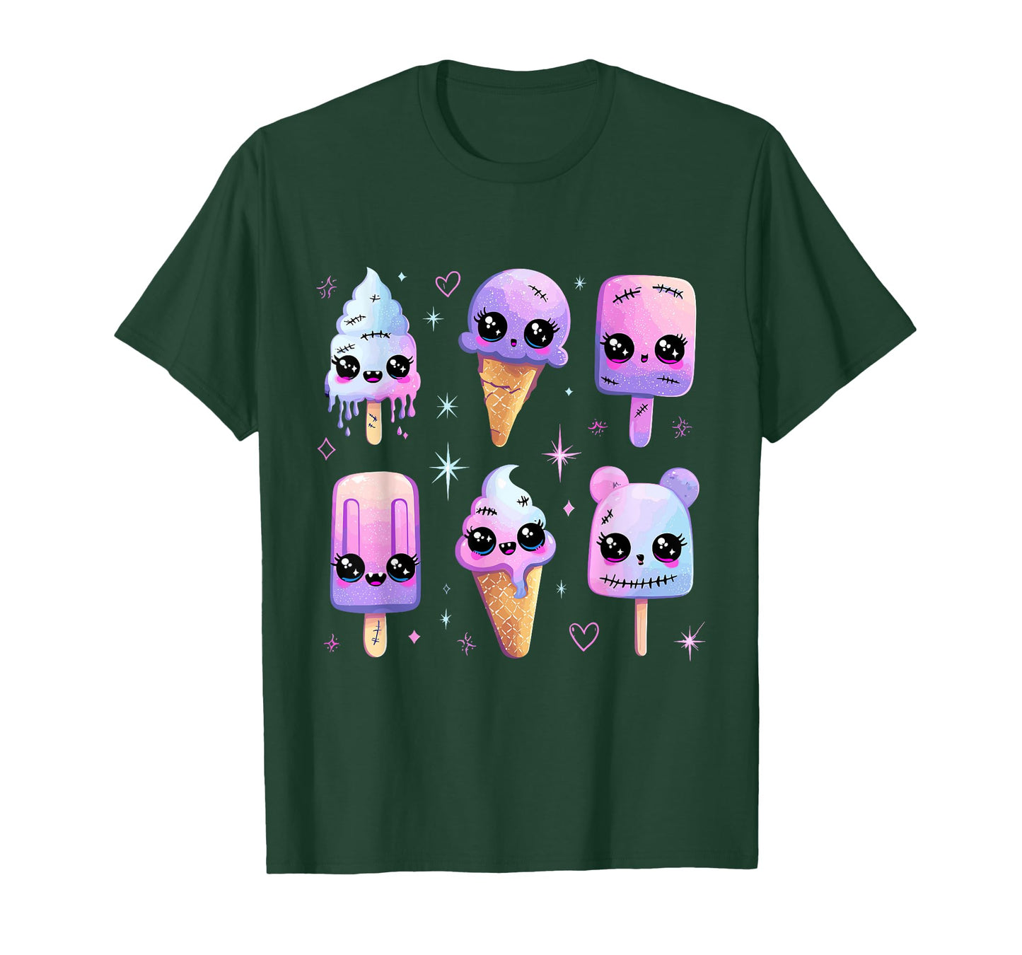 Funny Spooky Horror Halloween Ice Cream Summer Toddler Kids T-Shirt
