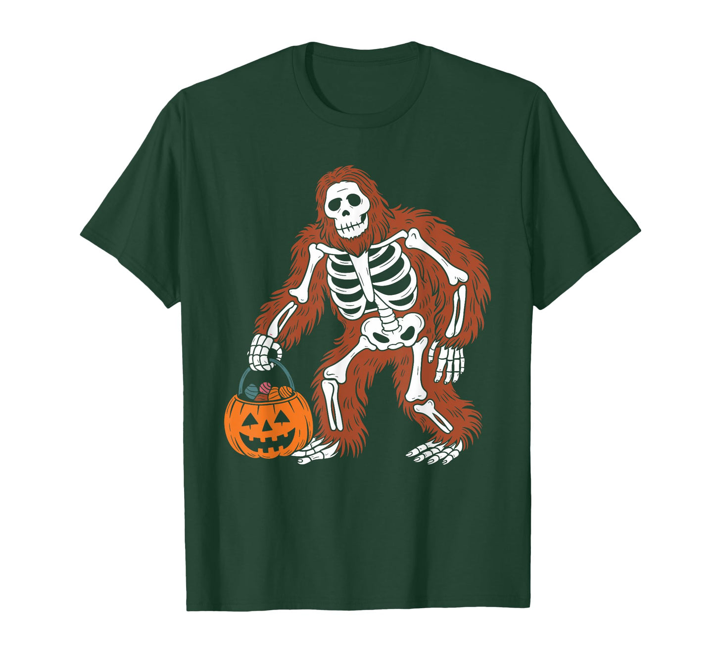 Halloween Sasquatch Bigfoot Halloween Costume Pumpkin T-Shirt