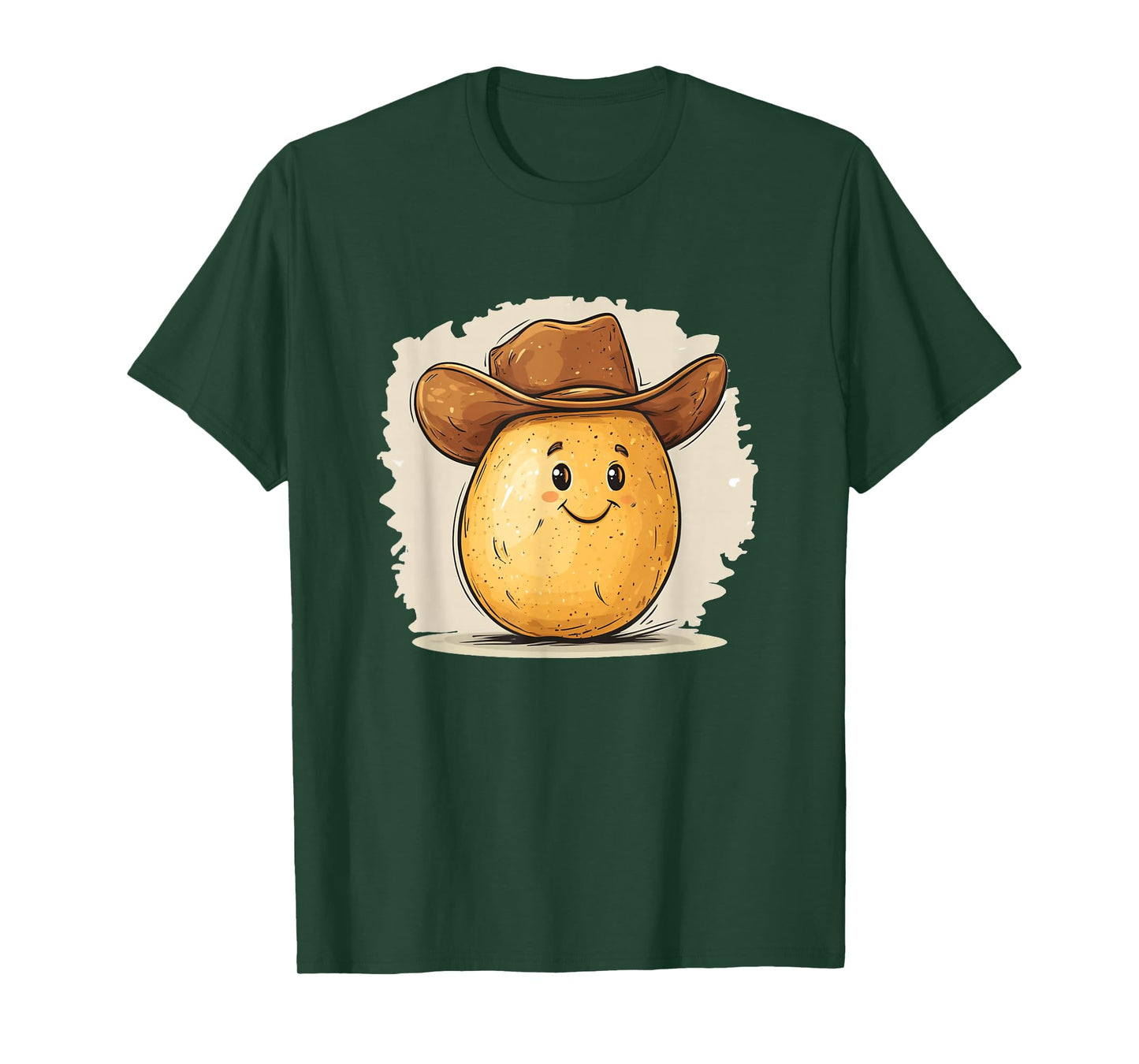 Cowboy Potato Costume with Western Hat for Boys and Girls T-Shirt
