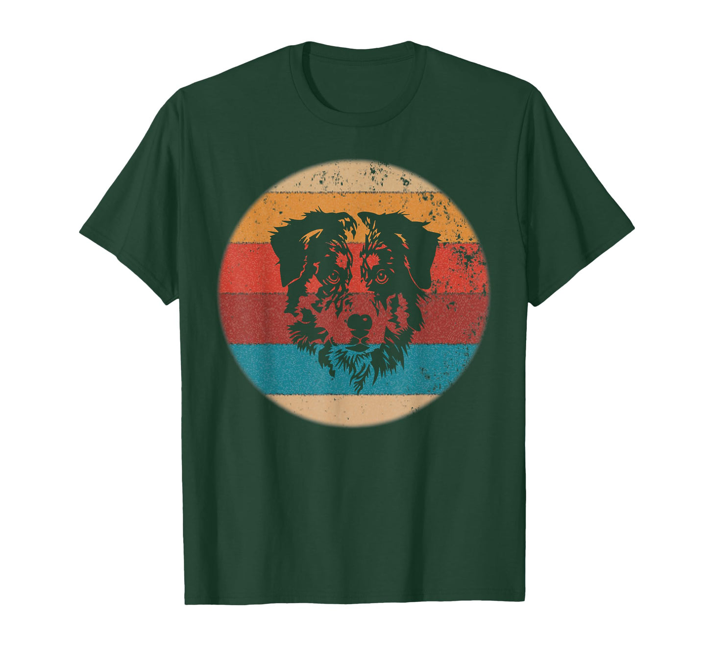 Australian Shepherd Tshirt - Vintage Retro Aussie Dog Gift Men Women Girls Kids T-Shirt