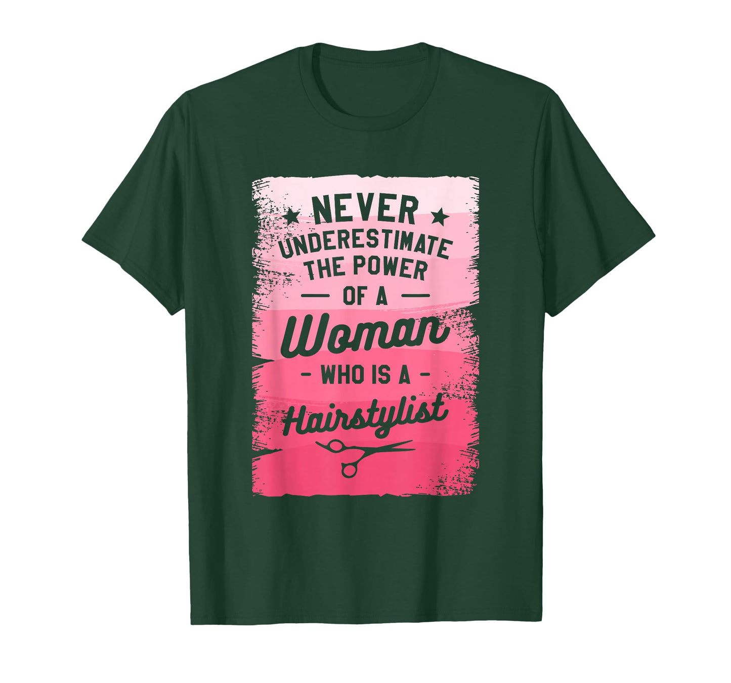 The Power Of A Woman Who Is A Hairstylist T-Shirt