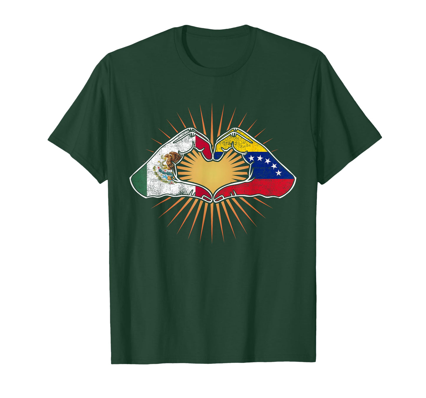 Mexico and Venezuela. Heart Hands T-Shirt