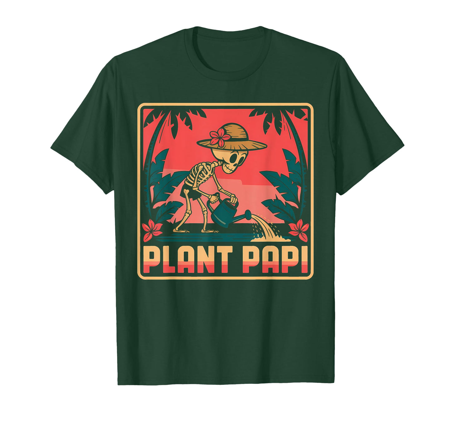 Halloween Plant Papi Daddy Gardener Vintage Men Women T-Shirt