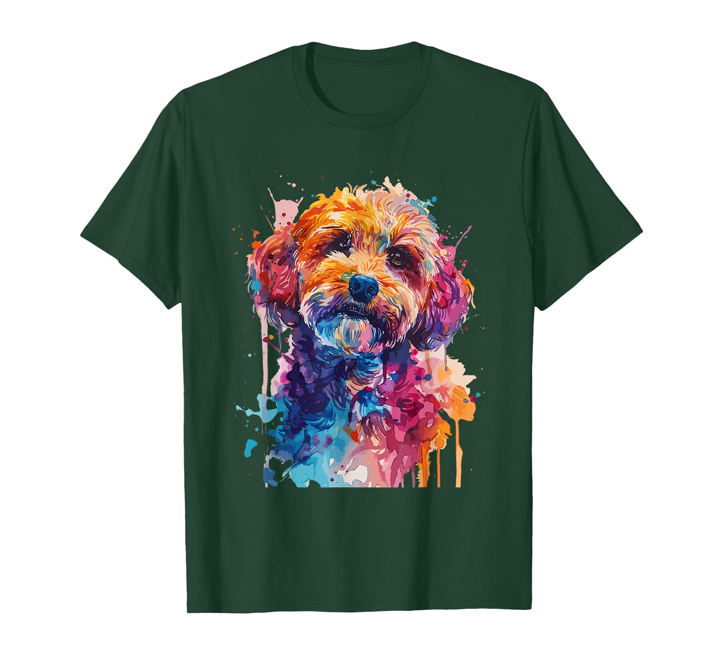 Cockapoo Lovers Pop Art Colorful Cockapoo Dog T-Shirt for Men Women Girls Kids