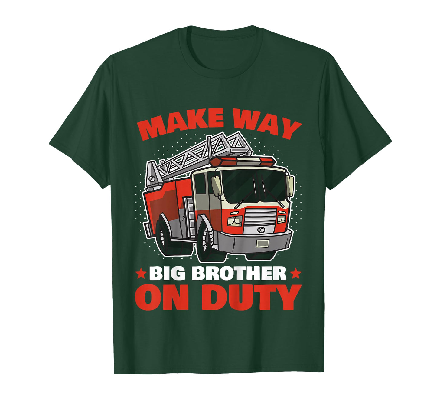 Kids Big Brother Firefighter Shirt | Brother Boys Firefighter T-Shirt