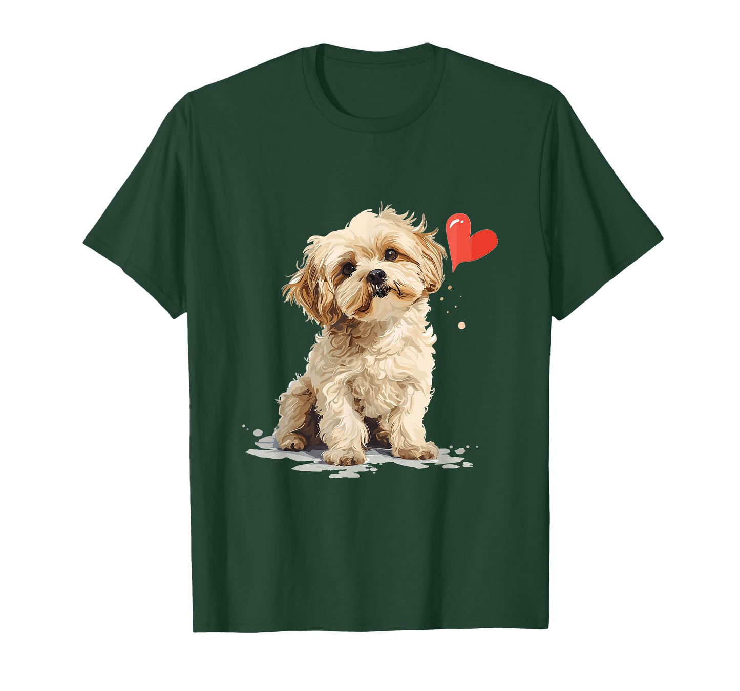 Maltipoo Dog Breed Pet Cute Funny Graphic T-Shirt