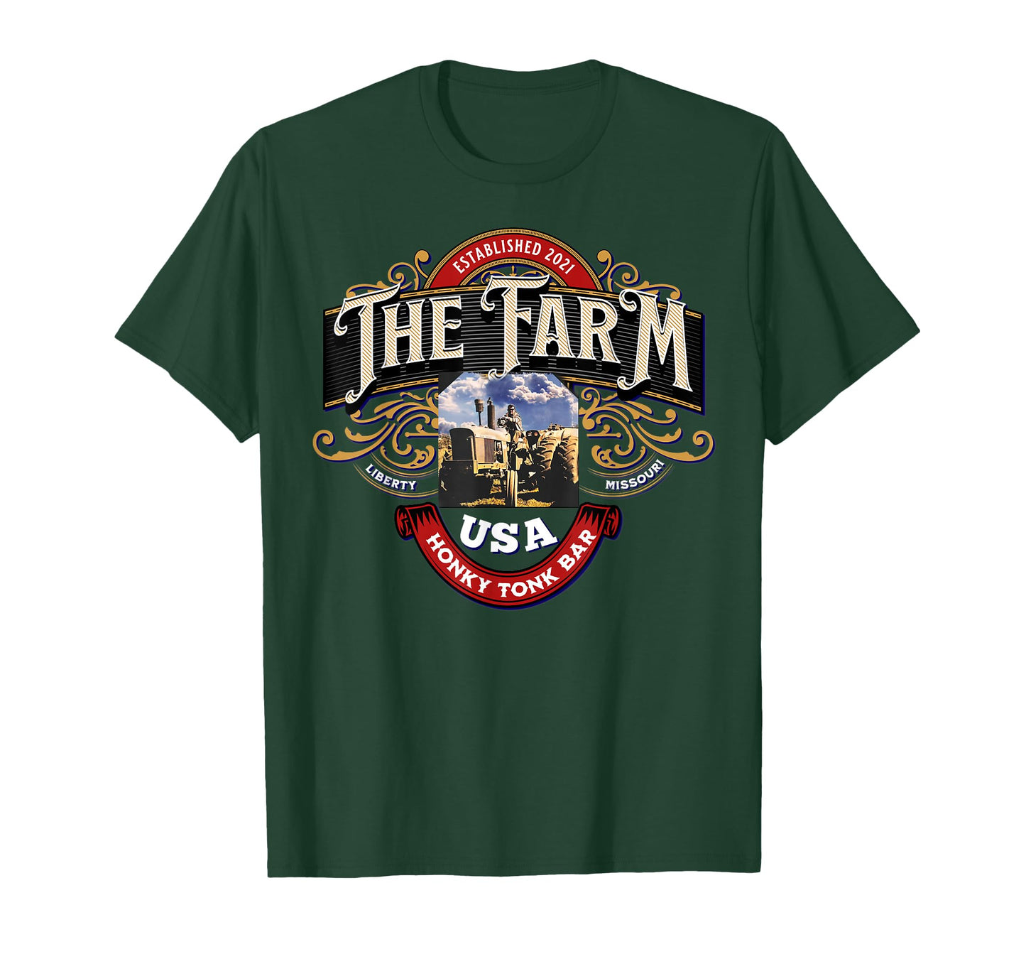 The Farm Liberty Missouri USA Live Music Bar Honky-tonk T-Shirt