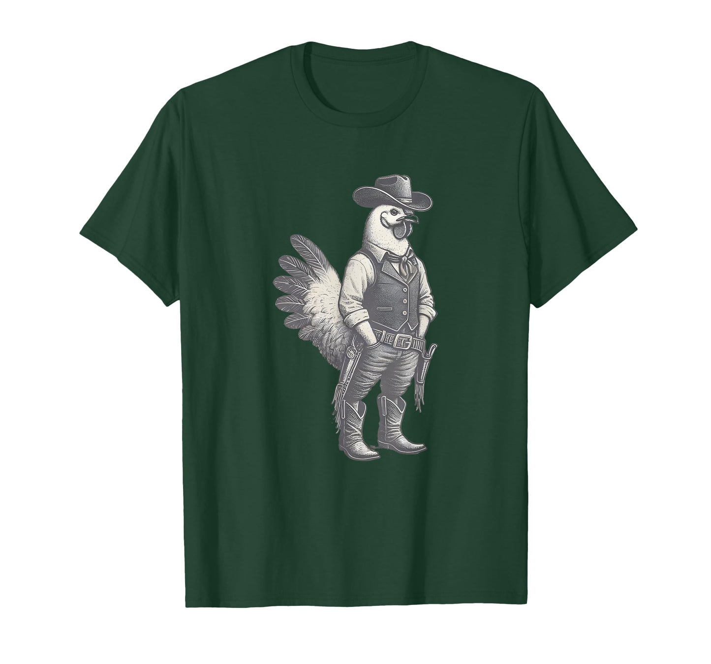 Vintage Rooster Cowboy Cowgirl Western Country T-Shirt