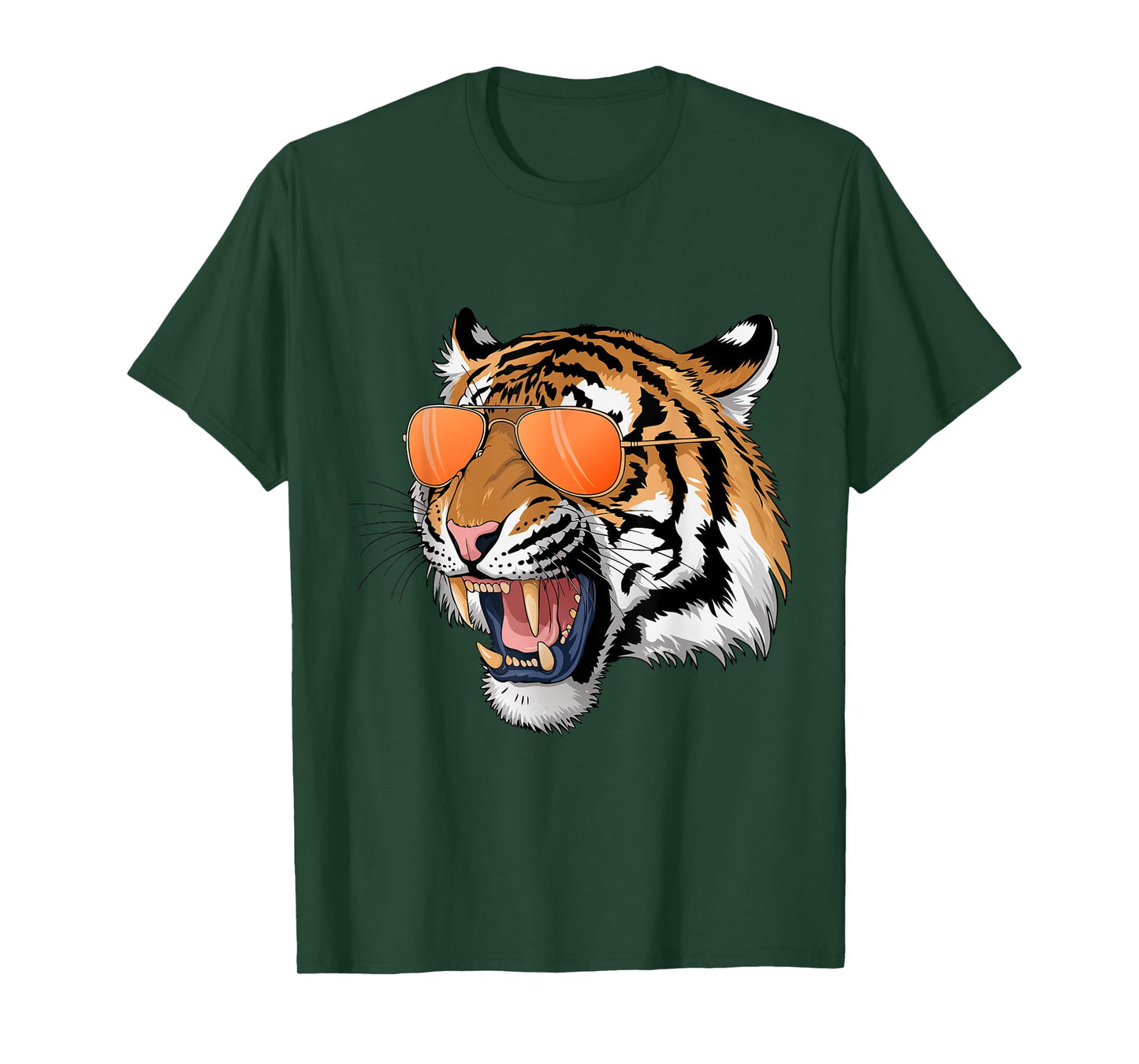 Cool Growling Bengal Tiger with Sunglasses T-Shirt