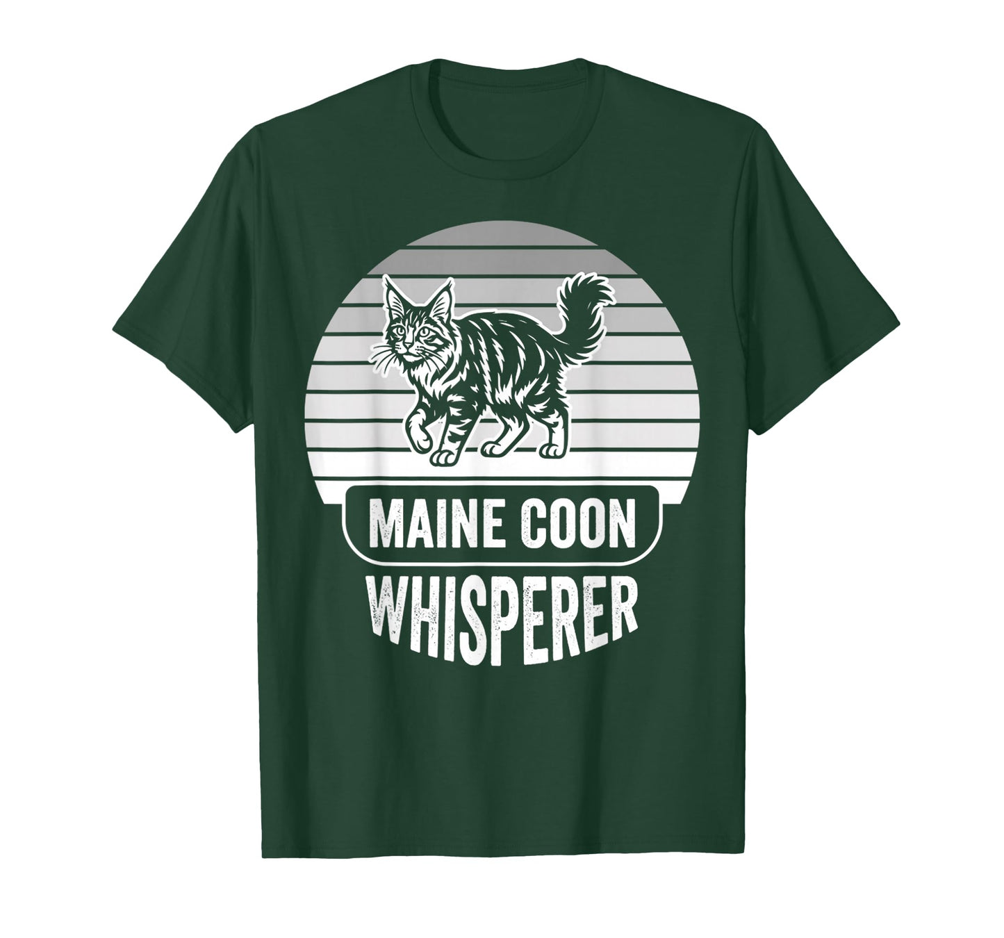 Maine Coon Whisperer Cat Lover Design T-Shirt