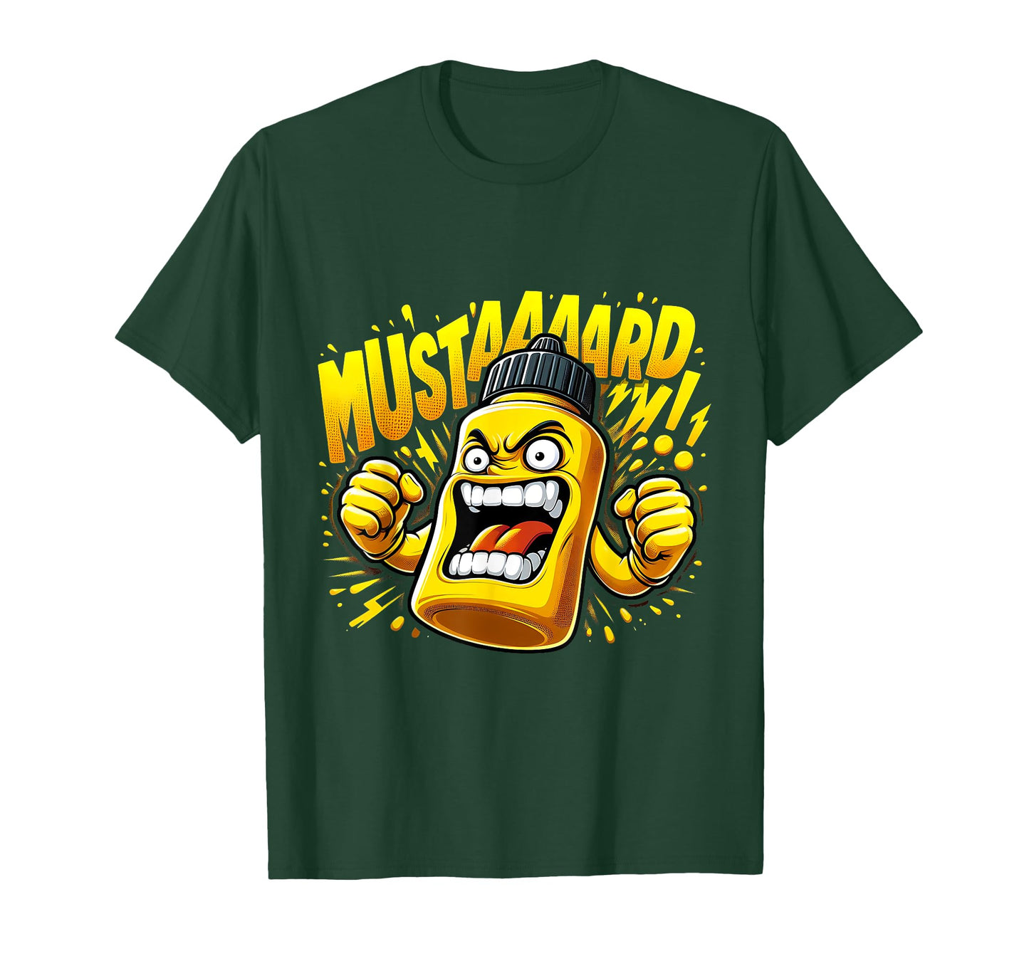 Funny Meme Mustard Bottle Scream Condiment Rap T-Shirt