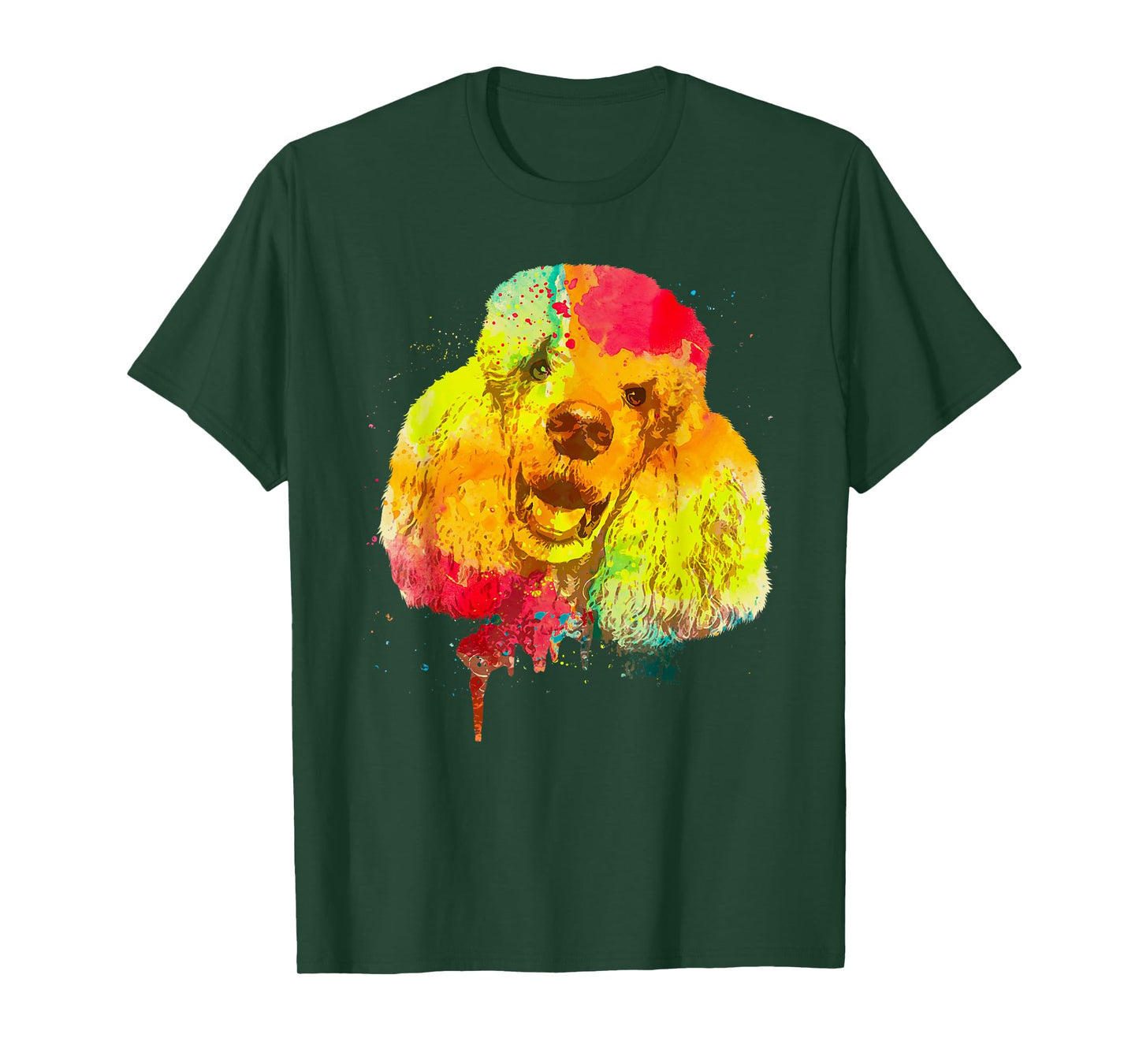 Cool Poodle Art For Men Women Colorful Dog Poodle Lovers T-Shirt