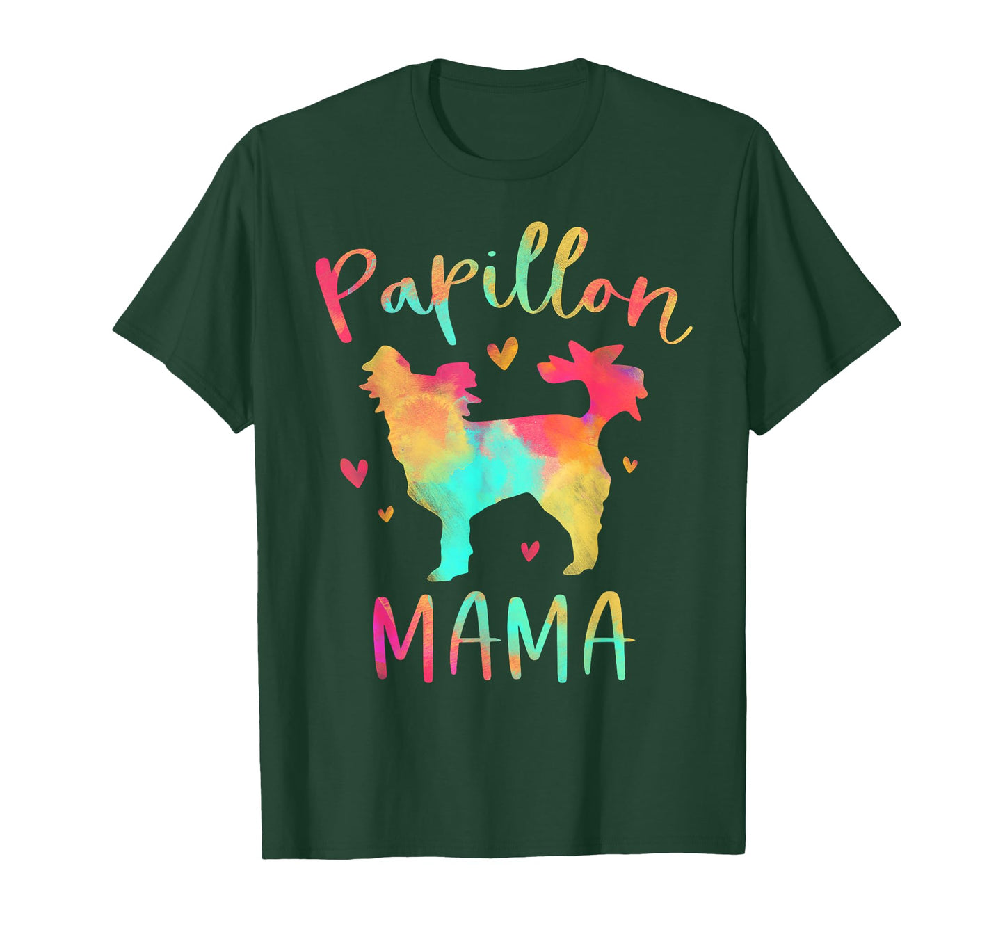 Papillon Mama Colorful Papillon Gifts Dog Mom T-Shirt