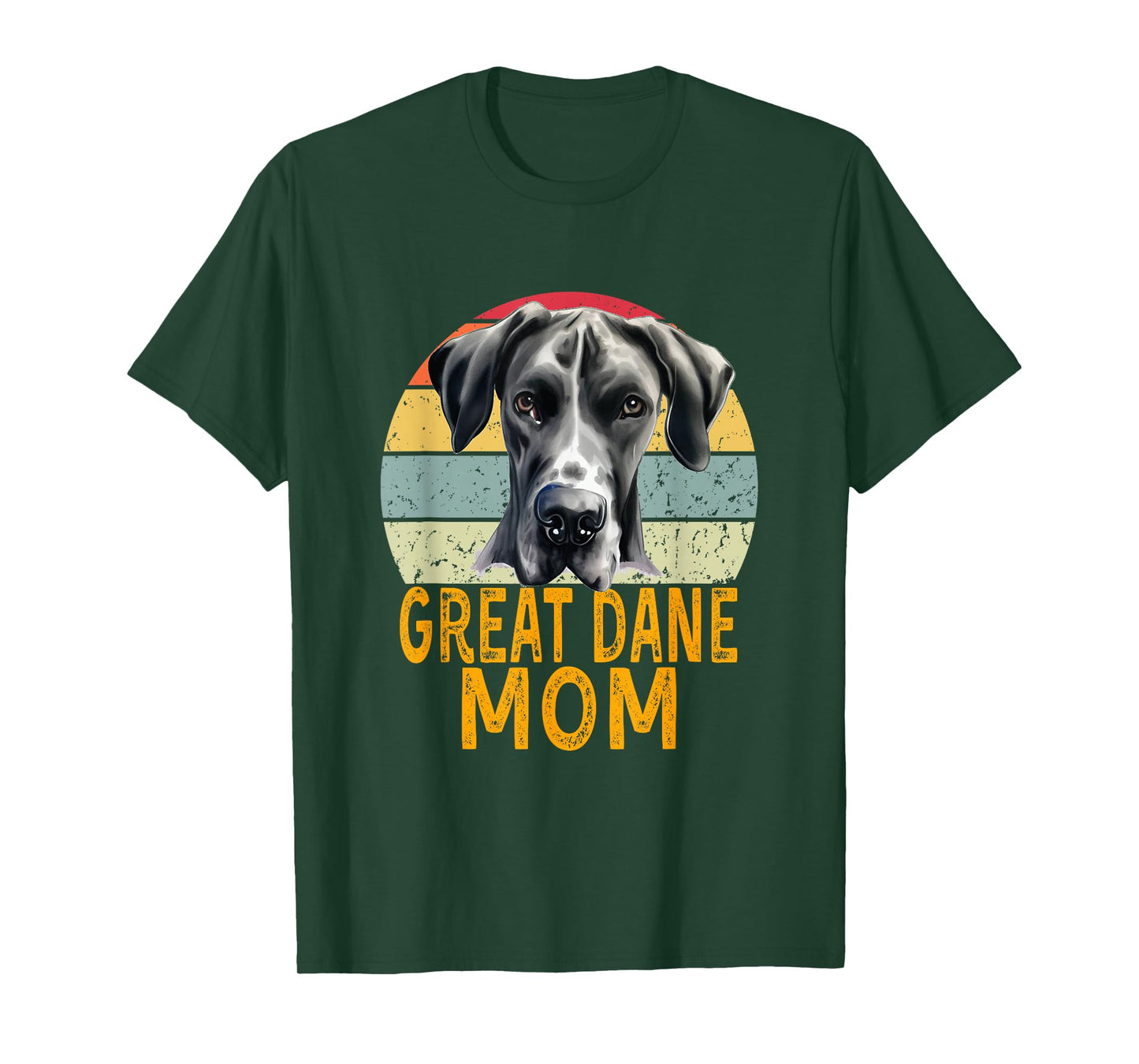 Great Dane Dog Mom Retro Vintage My Dogs are My Cardio T-Shirt