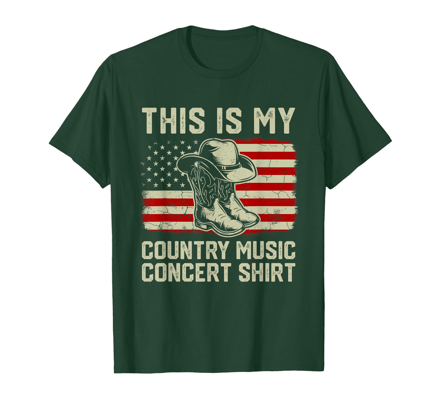 Cowboy Boots Hat This is My Country Music Concert Shirt T-Shirt