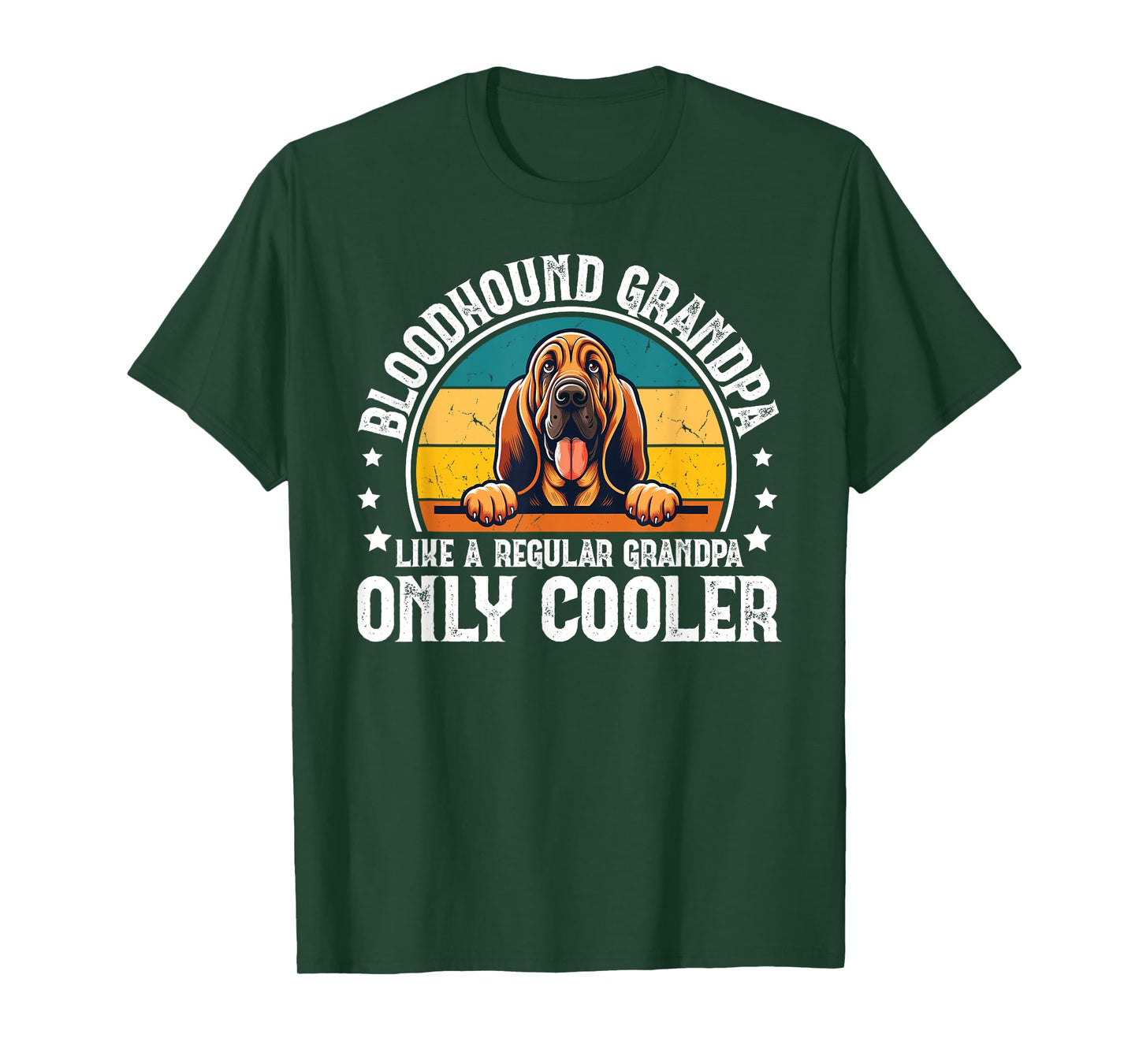 Cool Bloodhound Grandpa Of A Bloodhound Grandfather T-Shirt