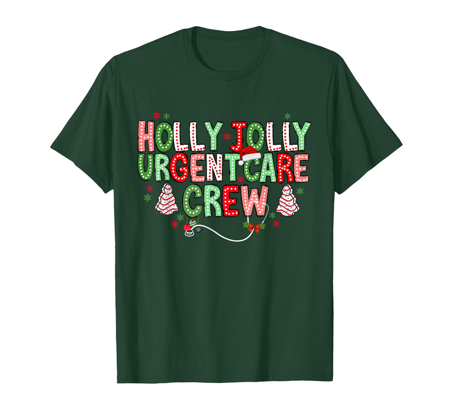 Urgent Care Nurse Crew Christmas Minor Injury Unit RN ICU T-Shirt