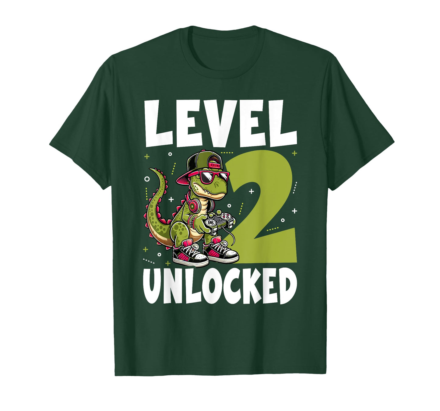 2nd Birthday Dinosaur 2 Years Old Boys T-Shirt
