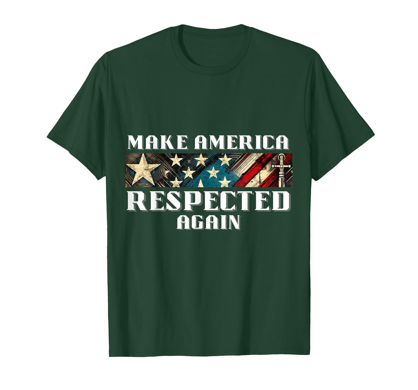 Make America Respected Again USA Stars & Stripes T-Shirt