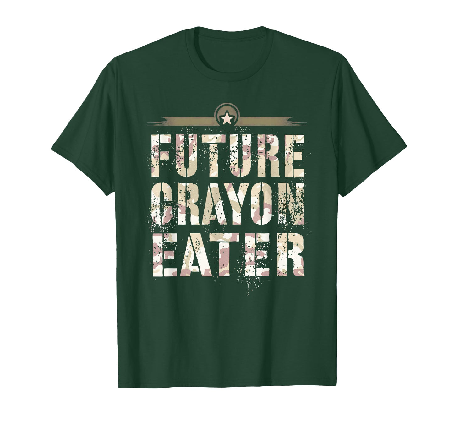 Funny FUTURE CRAYON EATER Purple Up Military Kids Dad Hero T-Shirt