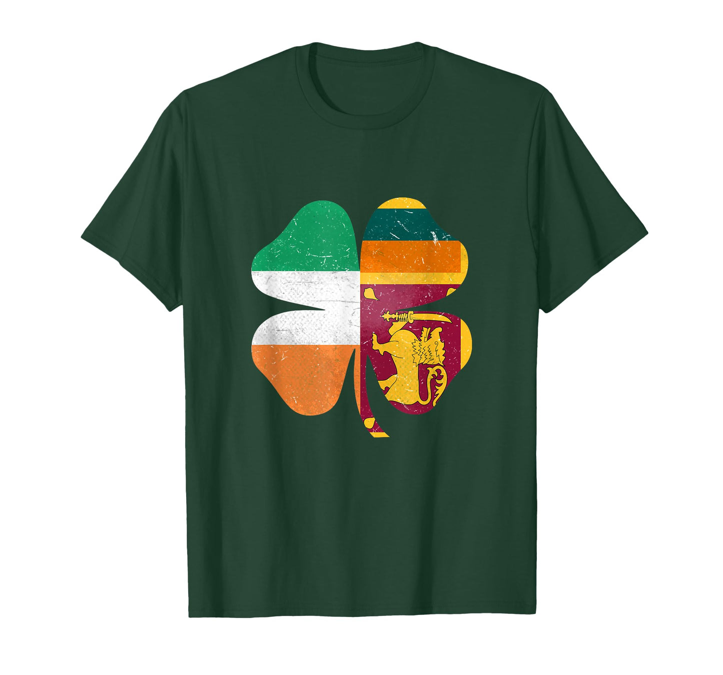 Sri Lankan Irish Shamrock Sri Lanka Ireland St Patrick's Day T-Shirt