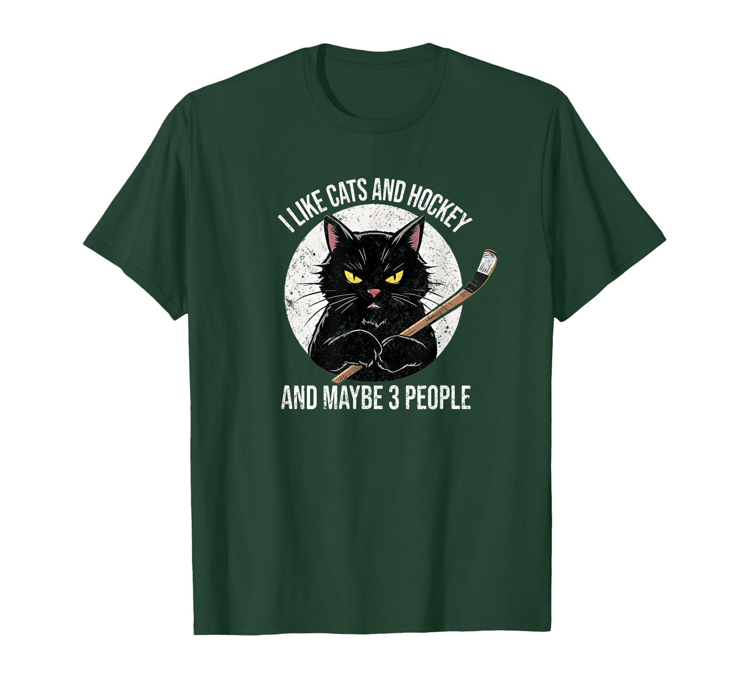 I like cats and hockey and maybe 3 people T-Shirt