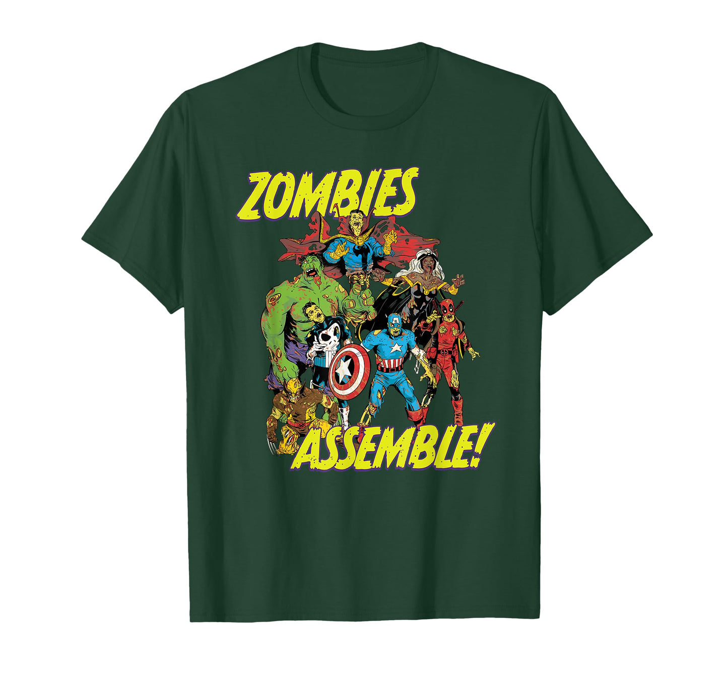 Marvel Zombies Super Hero Zombies Assemble Halloween T-Shirt