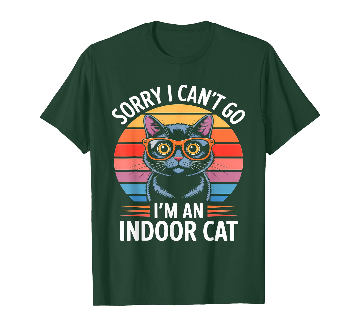 Sorry I Cant Go Im an Indoor Cat Cat Owners Introverts T-Shirt