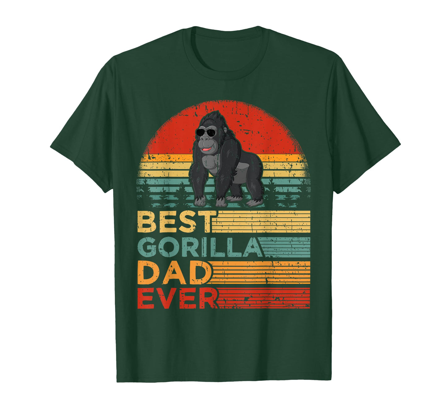 Best Gorilla Dad Ever Funny Vintage Gorilla Father's Day T-Shirt