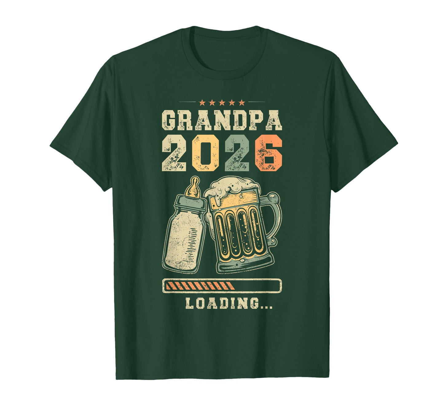 Grandpa 2026 Loading, Pregnancy Announcement, Grandfather T-Shirt