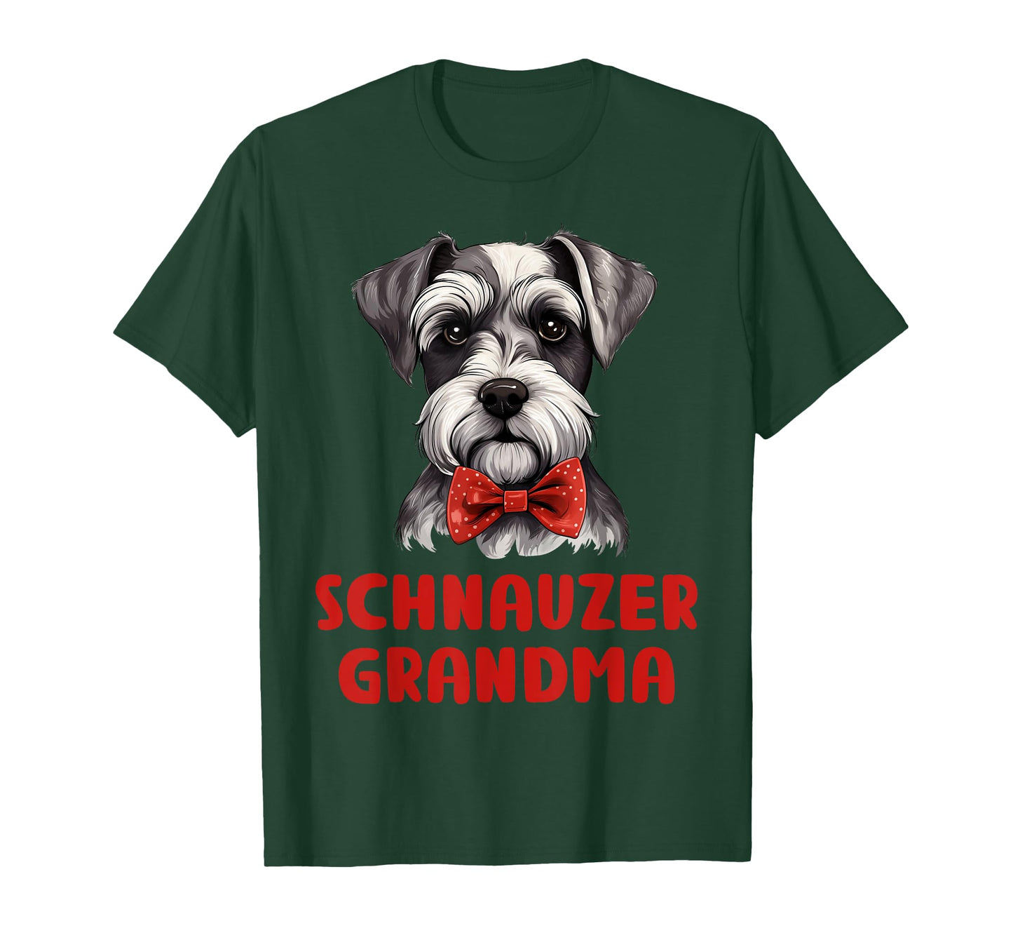 Schnauzer Grandma Dog Lovers Gift Miniature Schnauzer Owner T-Shirt for Men Women Girls Kids