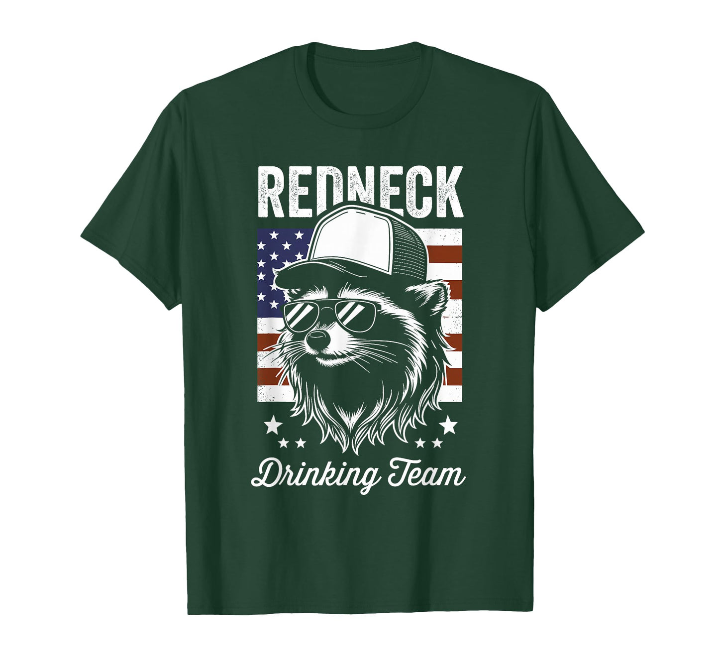 Redneck Raccoon Mullet White Trash Party Attire Hillbilly T-Shirt