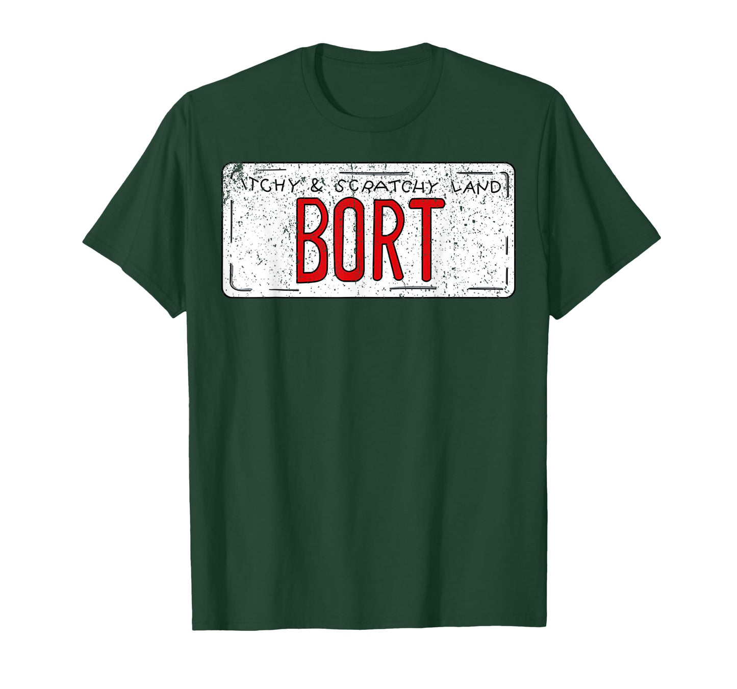 Vintage Bort License Plate T-Shirt