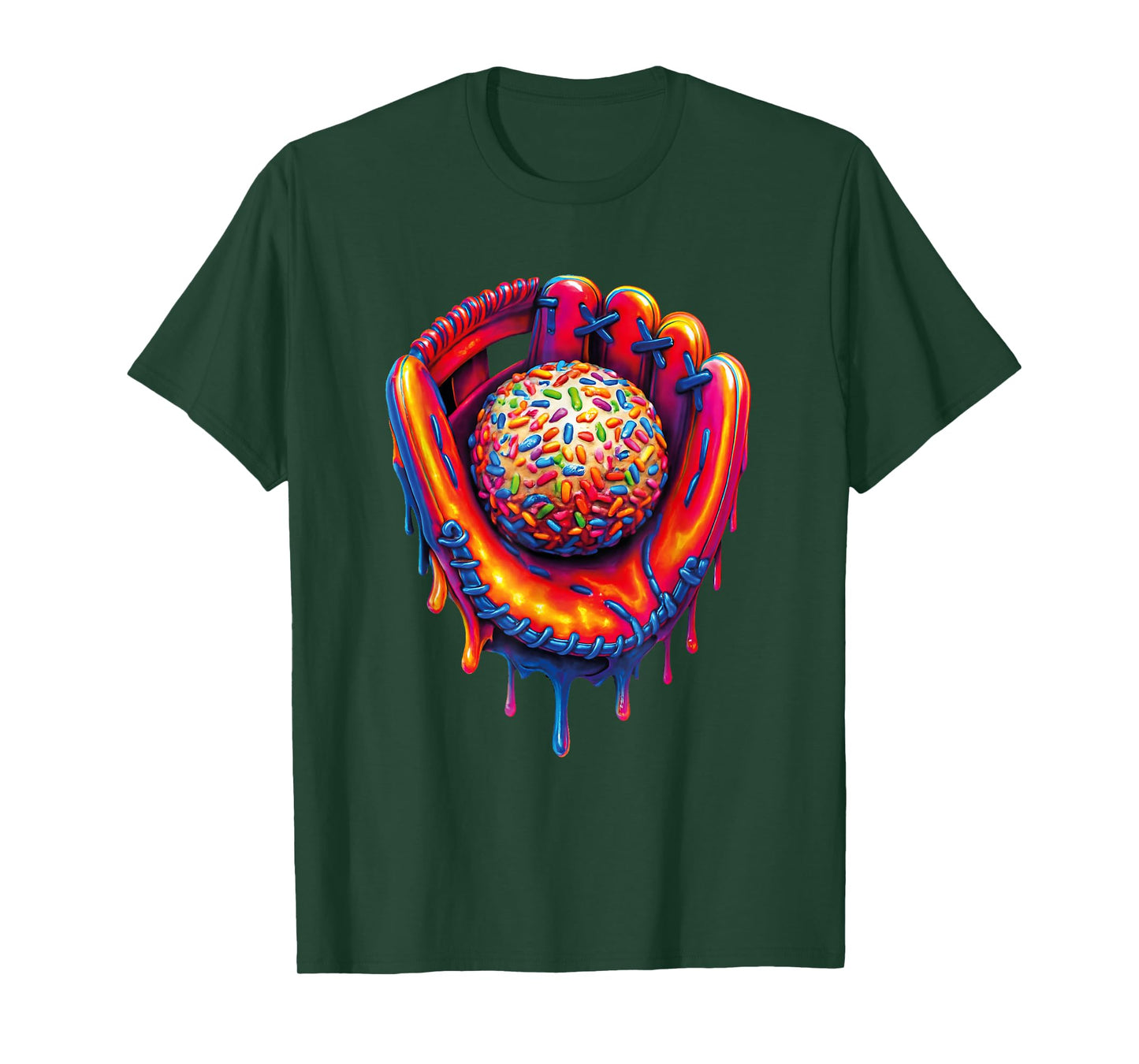 Cool Ice Cream Drip Baseball Stuff Baseball Drip for Boys T-Shirt