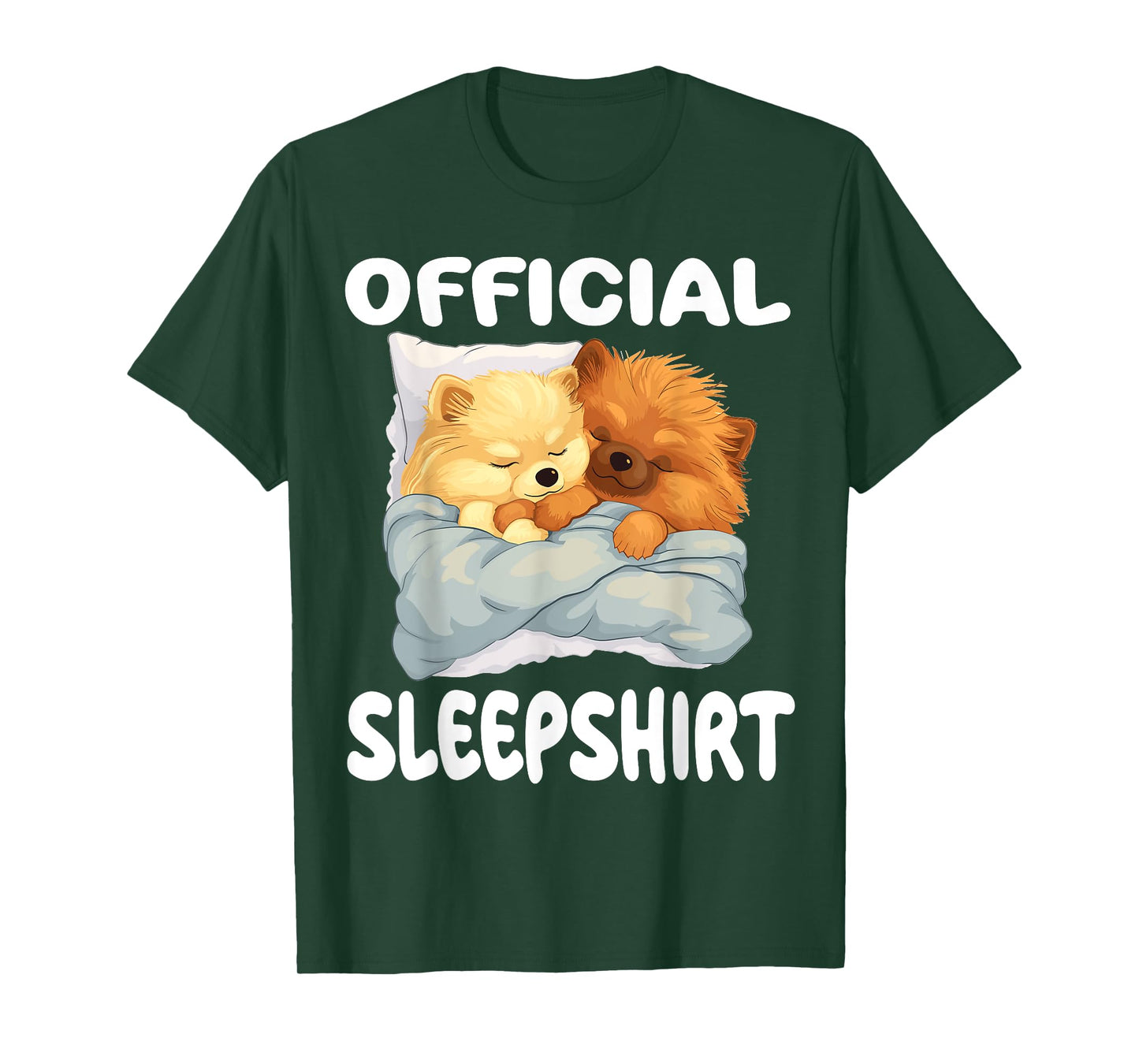 Pomeranian Dog Official Sleepshirt Pajamas Nightgown T-Shirt for Men Women Girls Kids