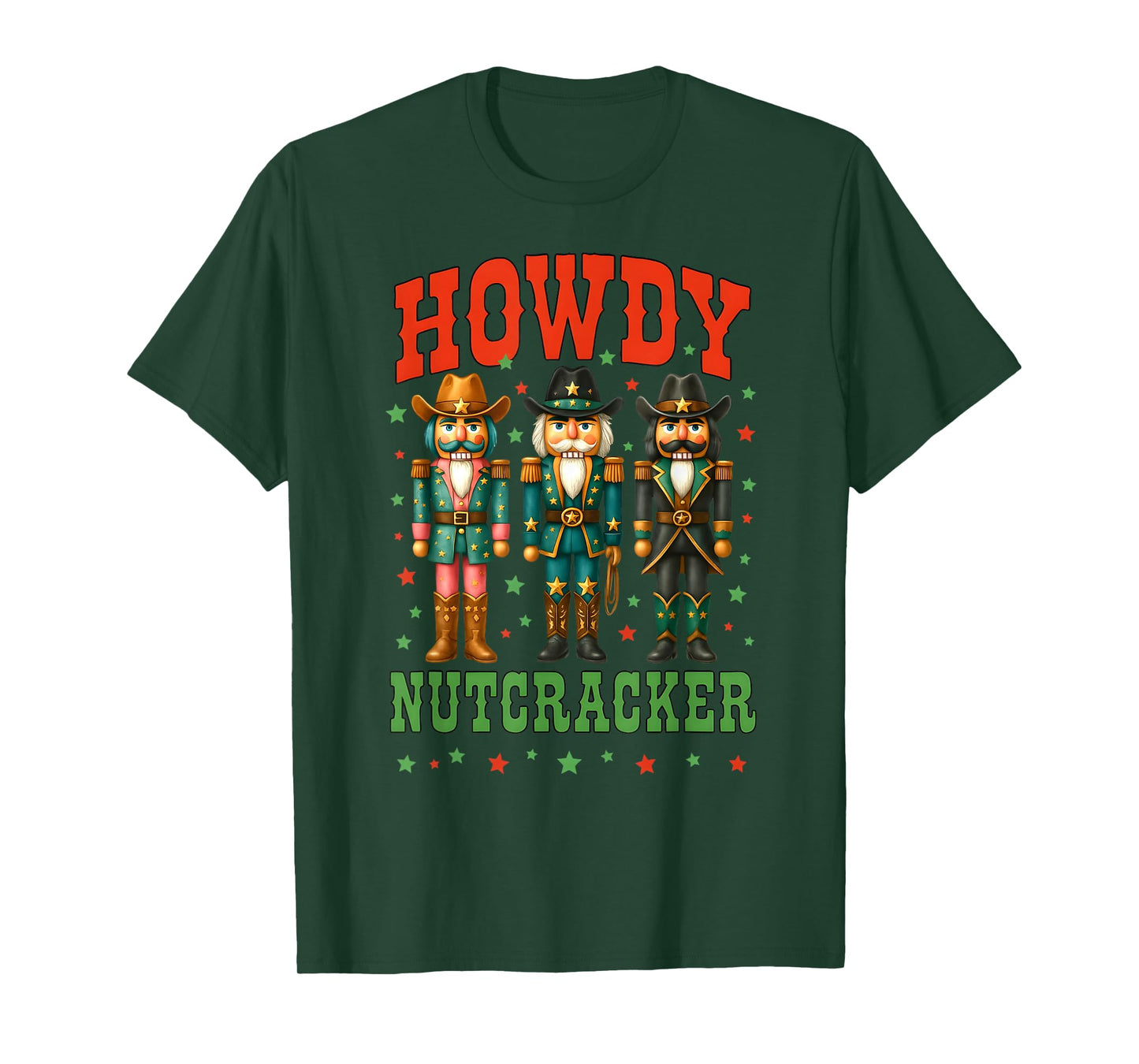 Howdy Nutcracker Cowboy Christmas Western Rodeo Holiday T-Shirt