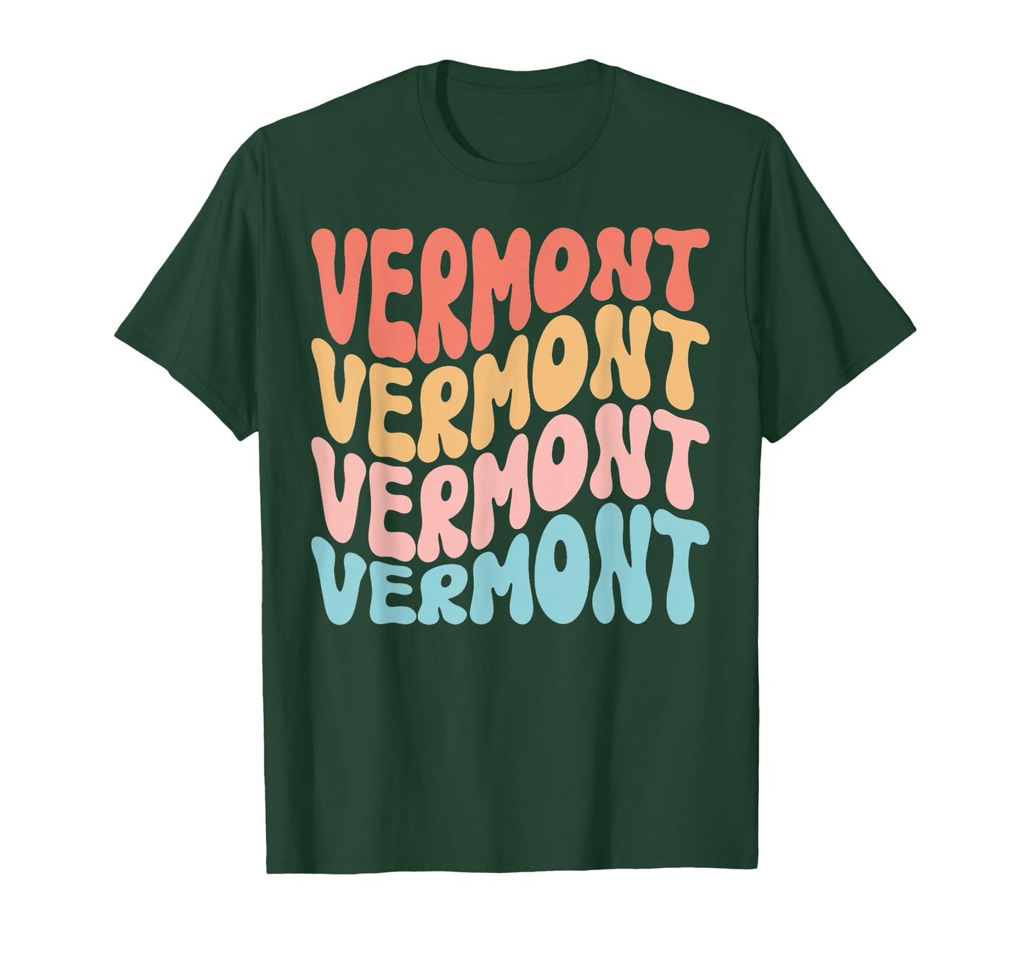 Funny Cute Retro Graphic Men Women & Kids Vermont T-Shirt
