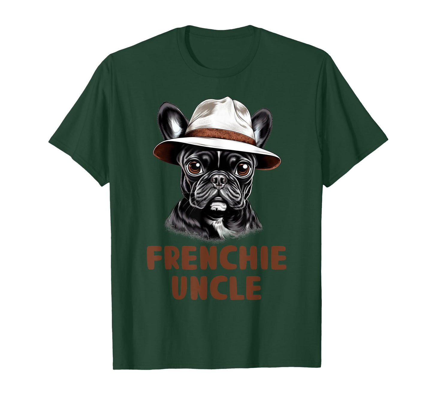 Frenchie Uncle Dog Lover Gift Funny Puppy French Bulldog T-Shirt for Men Women Kids