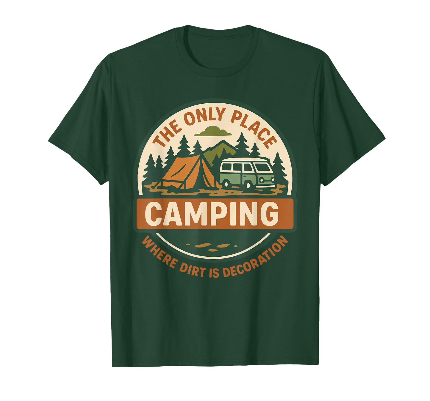 Funny Camping Camper Van Adventure Design T-Shirt