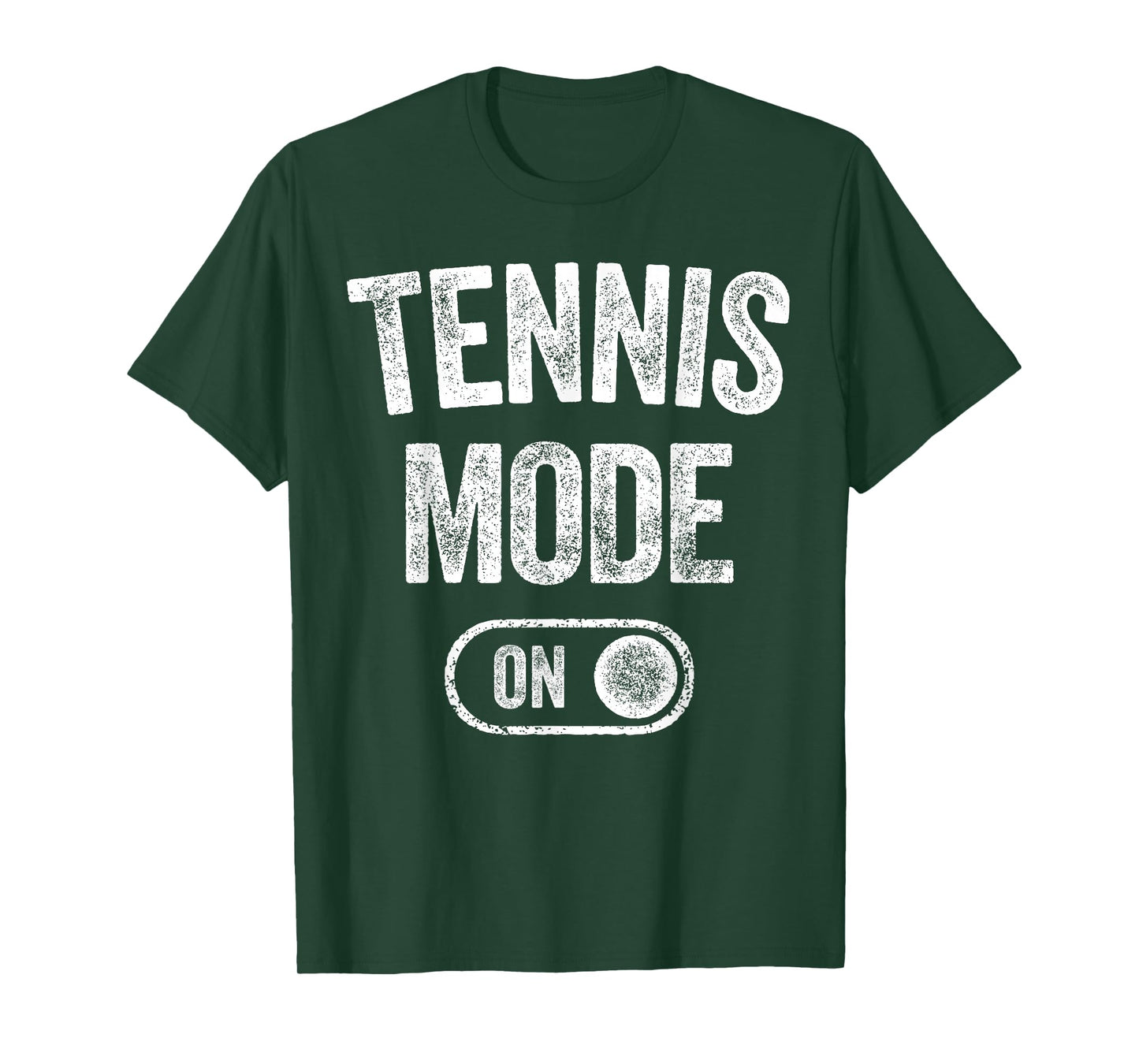 Tennis Mode On Funny Tennis Player Gift Coach Instructor T-Shirt