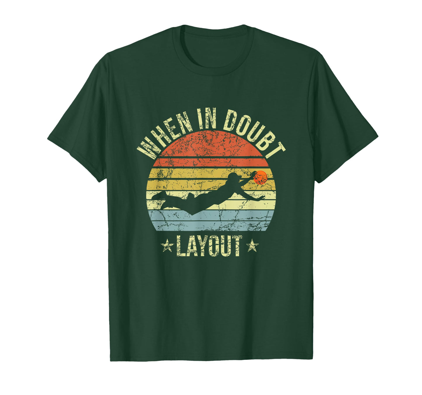When In Doubt Layout Funny Ultimate Frisbee T-Shirt