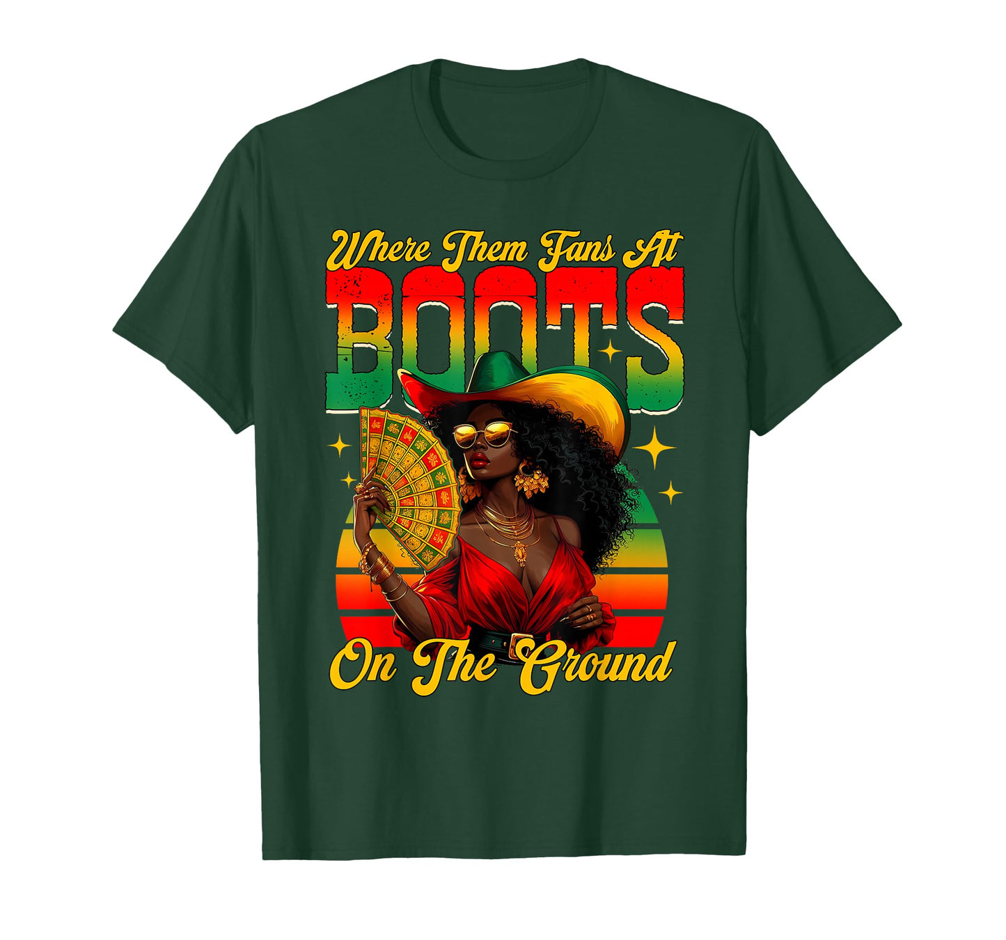 Boots On The Ground Juneteenth Cowgirl T-Shirt