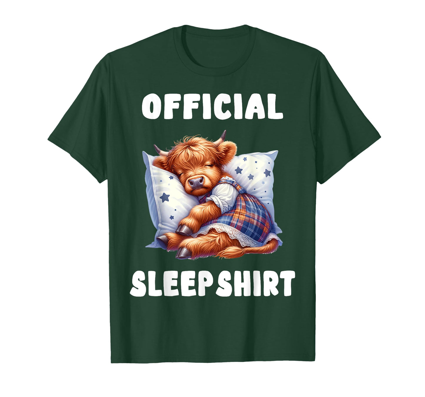Highland_cow - Official Sleepshirt Pajamas Nightgown T-Shirt