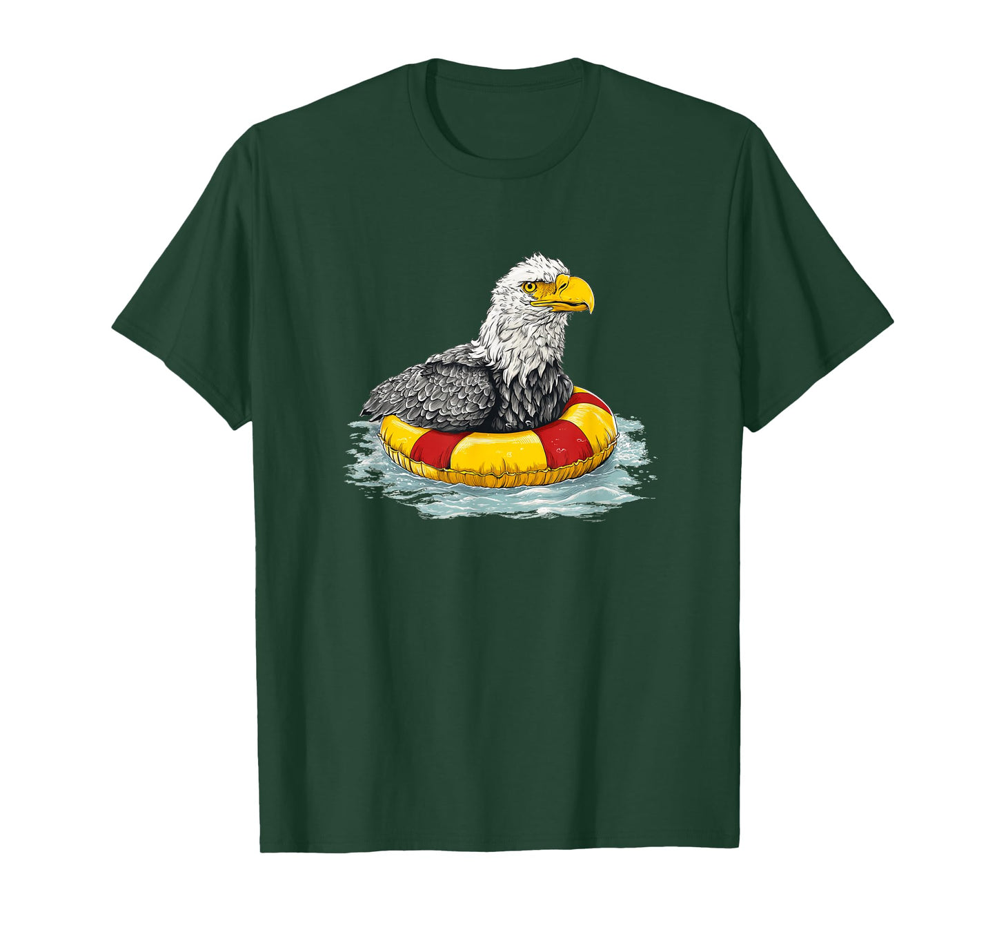 Nice Eagle Pool Party with Ring for Boys and Girls T-Shirt