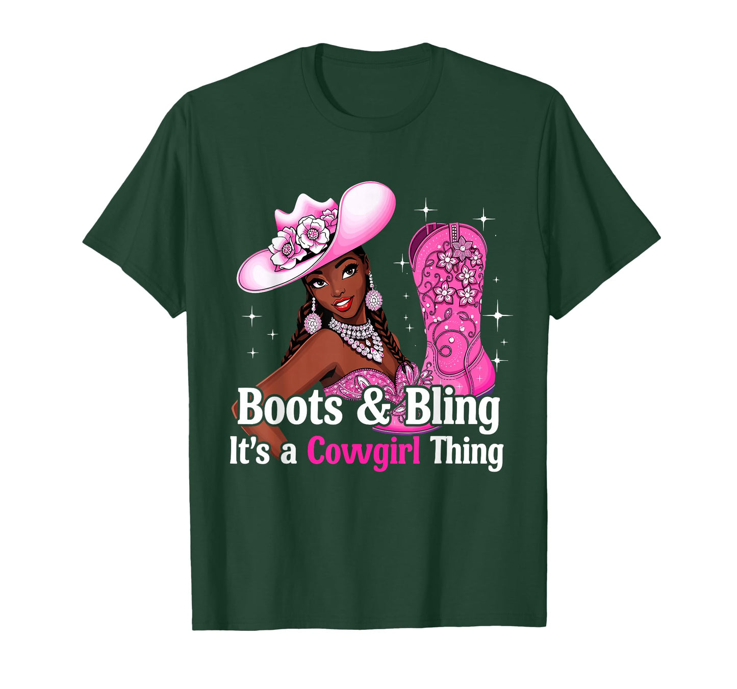 Boots and Bling it's Cowgirl Thing,Black History Month Pride T-Shirt