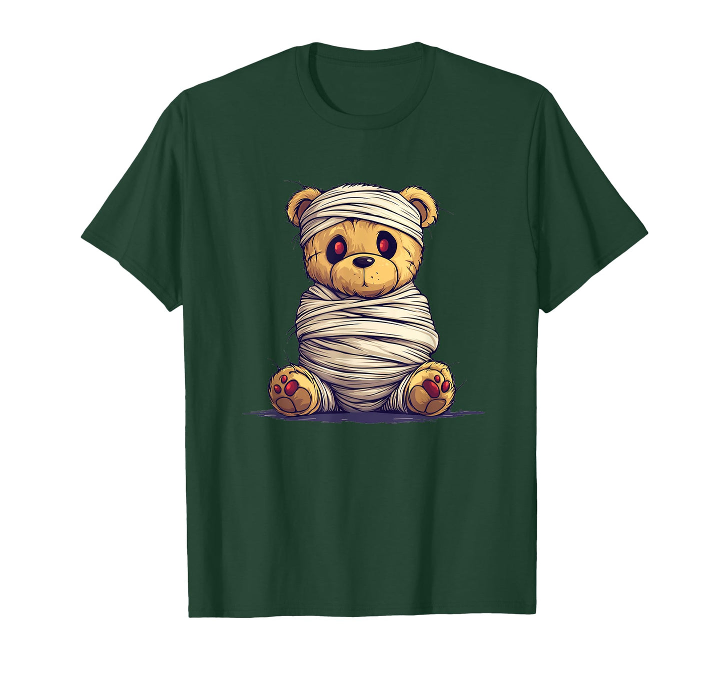 Adorable Teddy Bear Dressed as Mummy for Adults and Kids T-Shirt