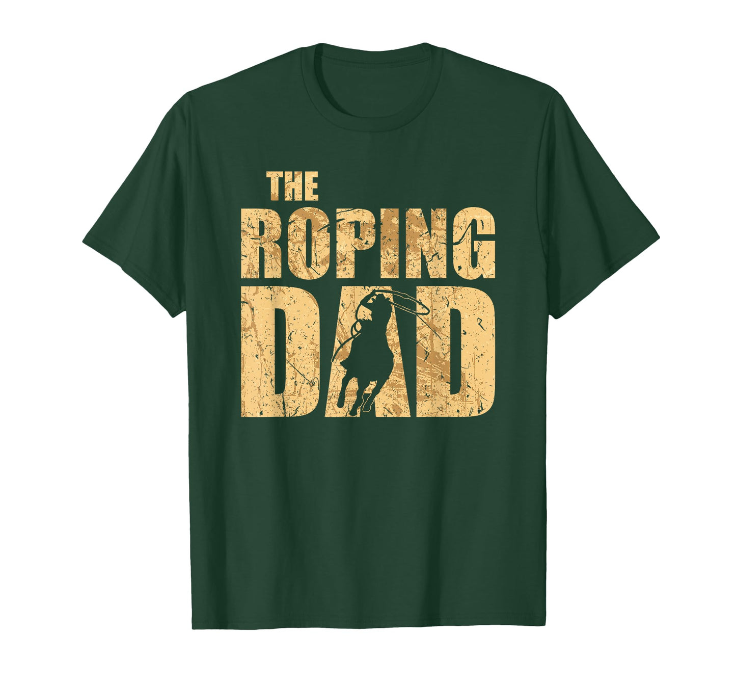 Team Roping Dad Cowboy Fathers Day Rodeo Calf Roping T-Shirt