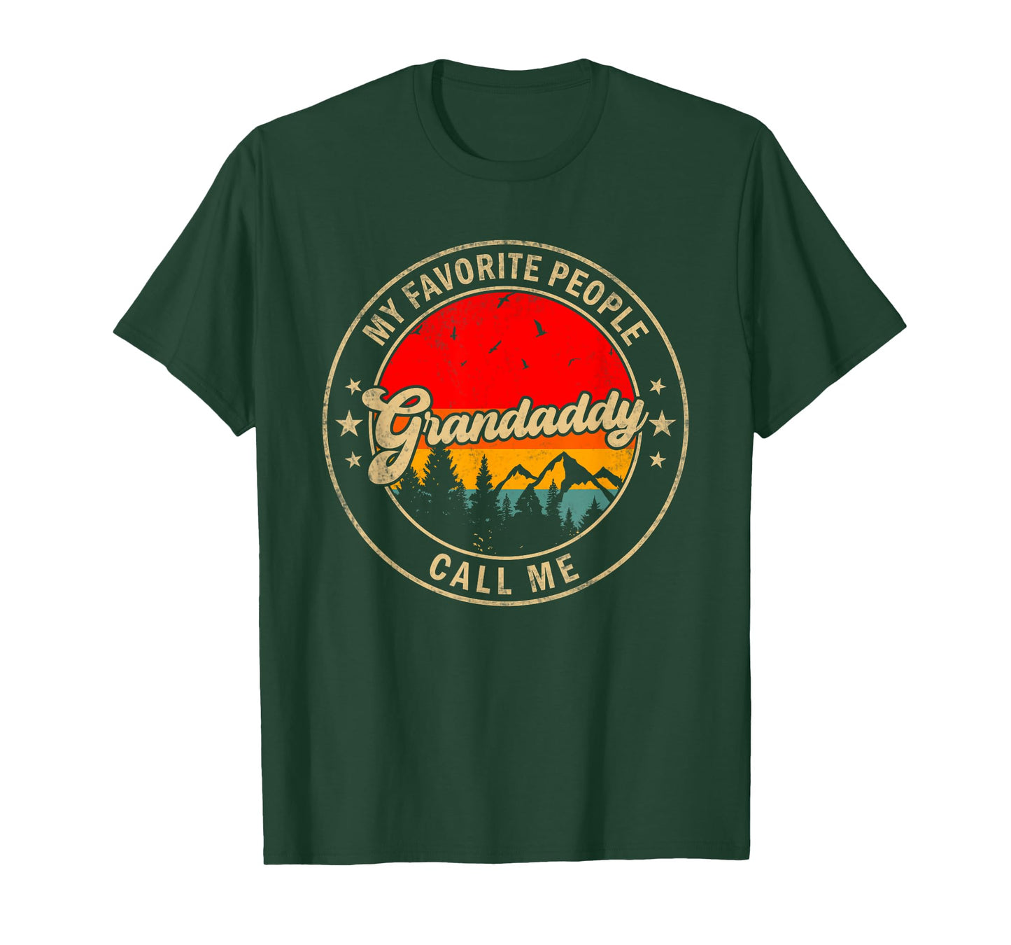 My Favorite People Call Me Grandaddy for Papa Grandpa T-Shirt