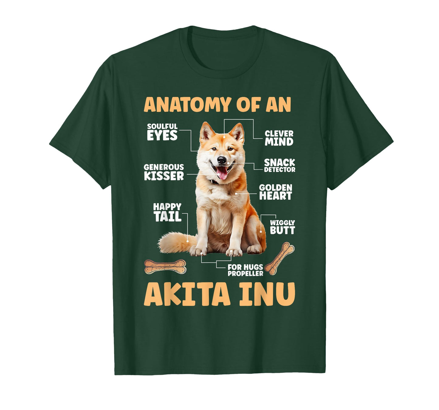 Anatomy Of An Akita Inu Owner Akita Inu Mom Akita Inu Dad T-Shirt